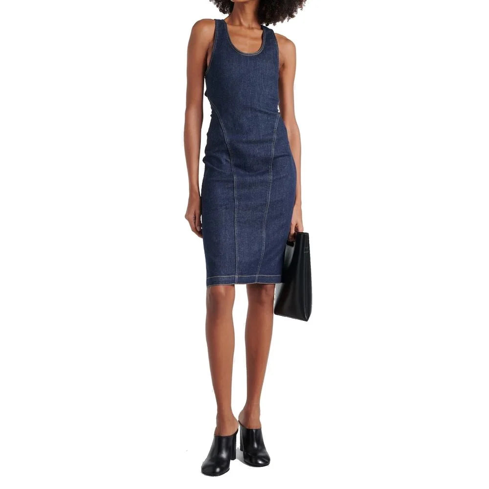 Alaïa Blue Cotton Casual Dress - 40