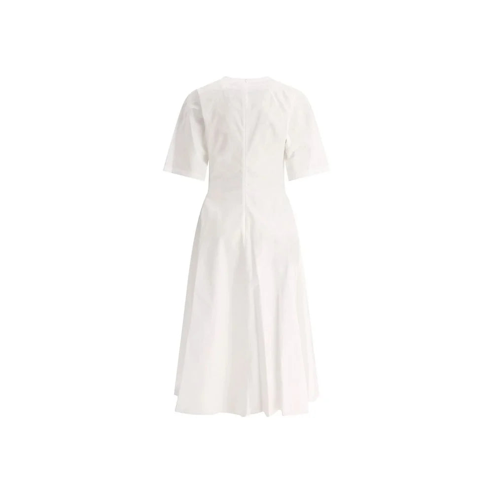 Alaïa White Cotton Casual Dress