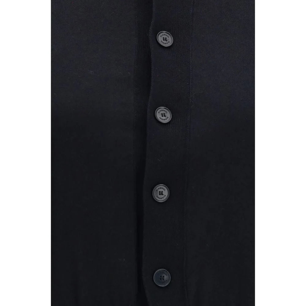ALAINPAUL Black Cotton Cardigan