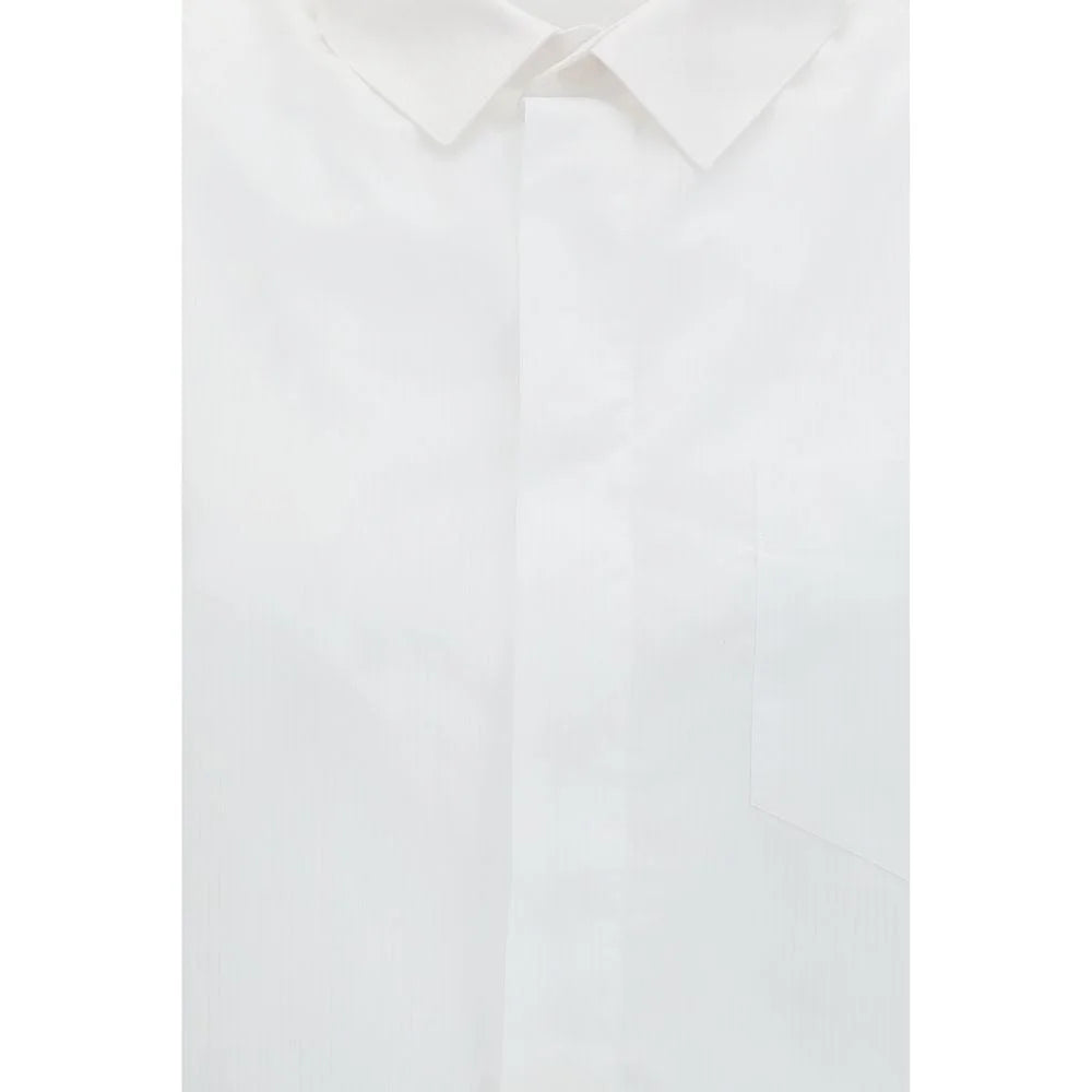 ALAINPAUL White Cotton Shortsleeve Shirt - S