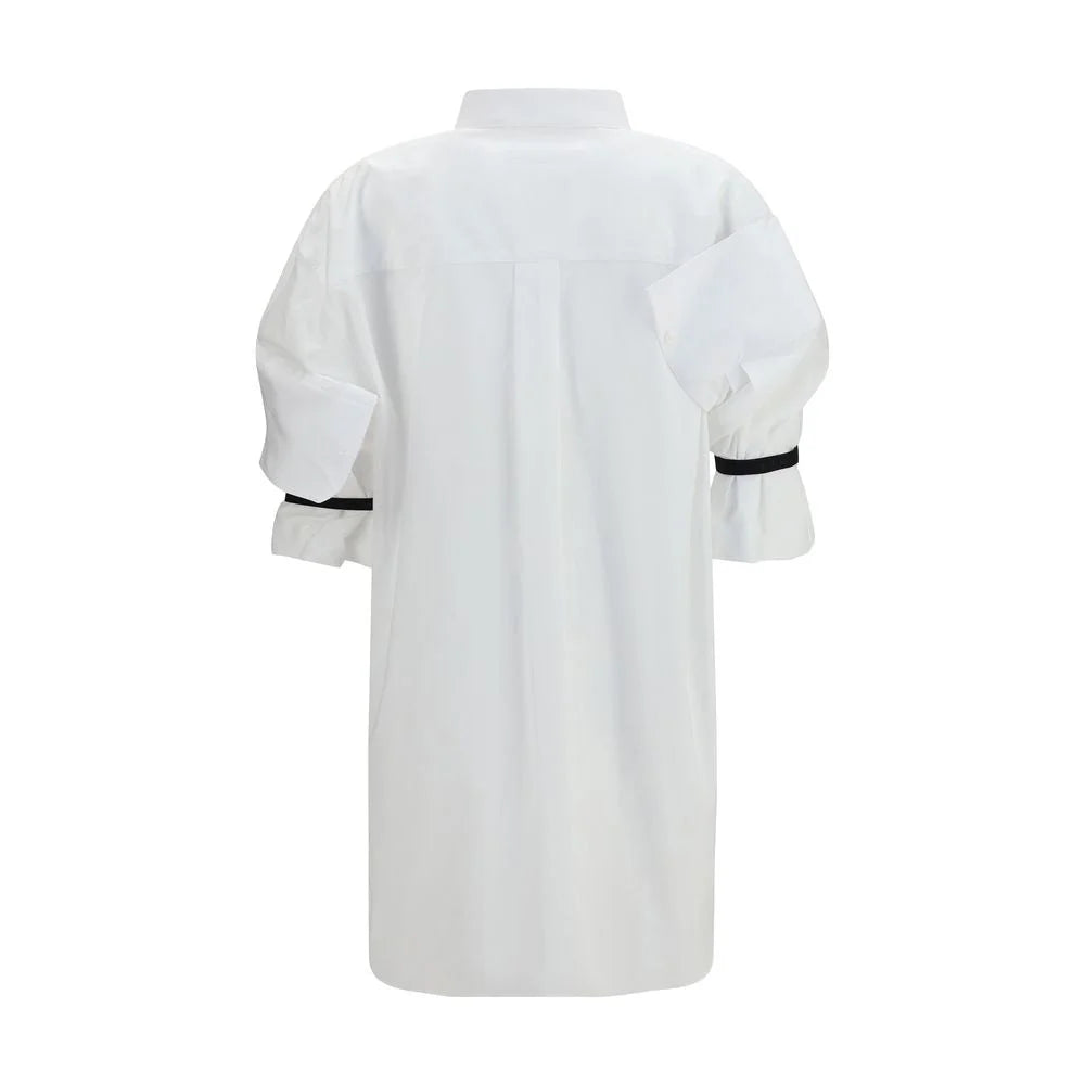 ALAINPAUL White Cotton Shortsleeve Shirt - S