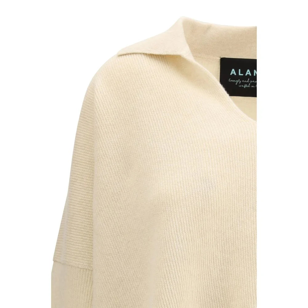 Alanui Beige Cashmere Polo Shirt - S