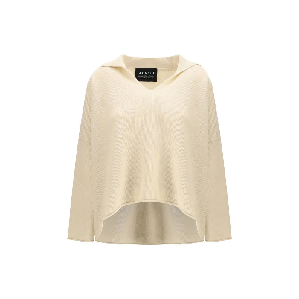 Alanui Beige Cashmere Polo Shirt - S