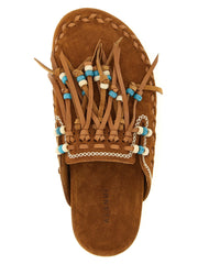 Alanui Brown Calfskin Mules - EU38/US8