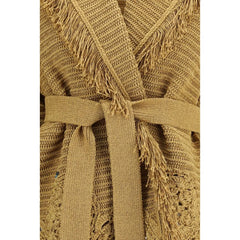 Alanui Cardigan i Guldpolyester - XS/S
