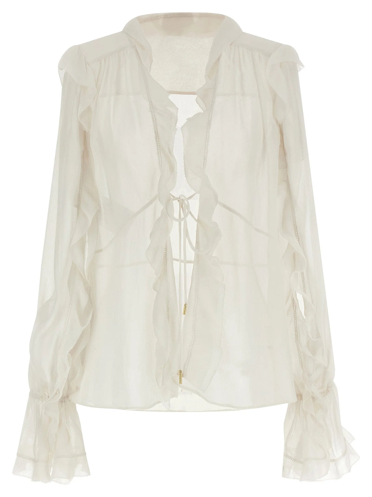 Alberta Ferretti Beige Acetate Blouse