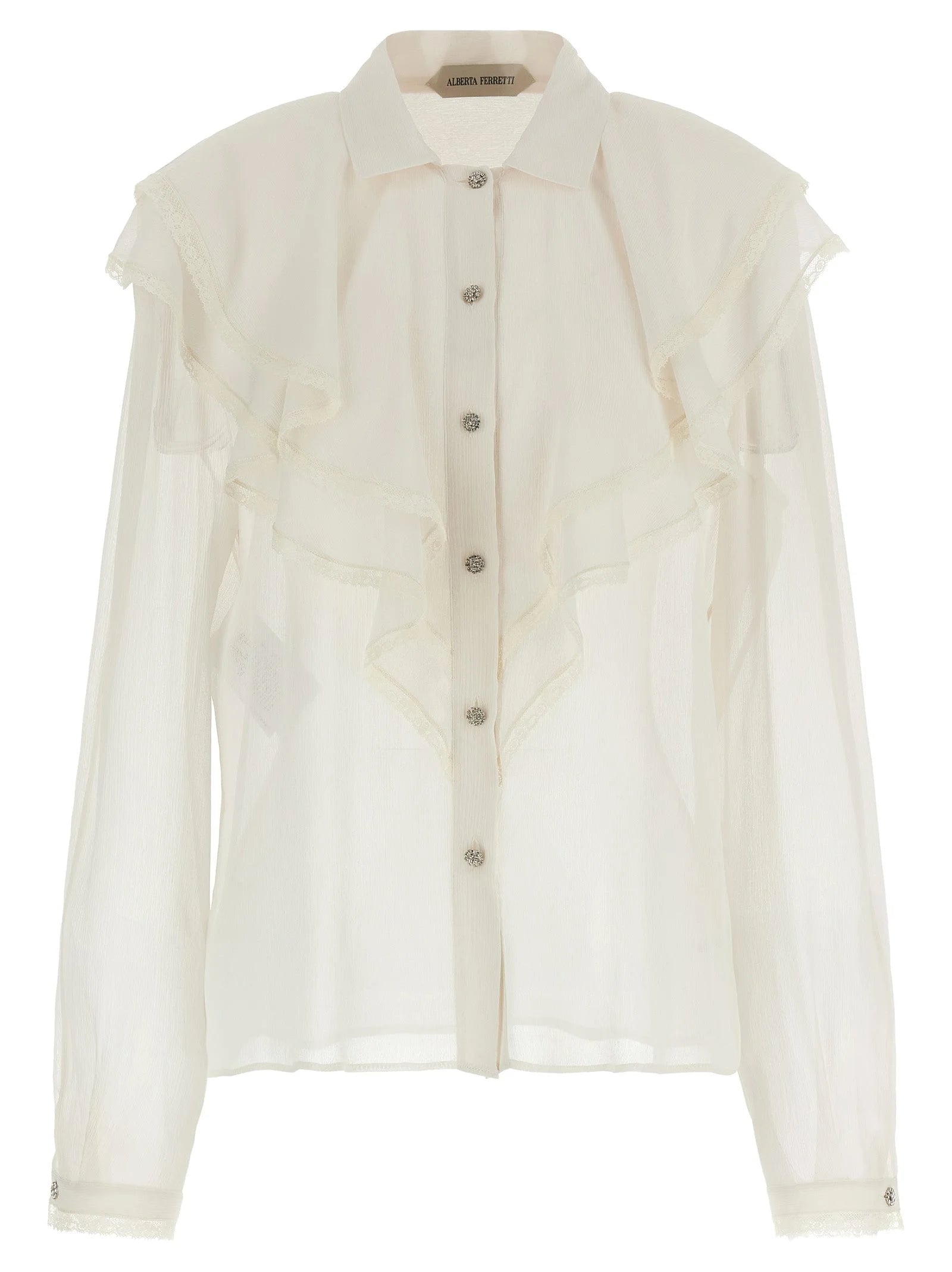 Alberta Ferretti Beige Acetate Blouse - IT40