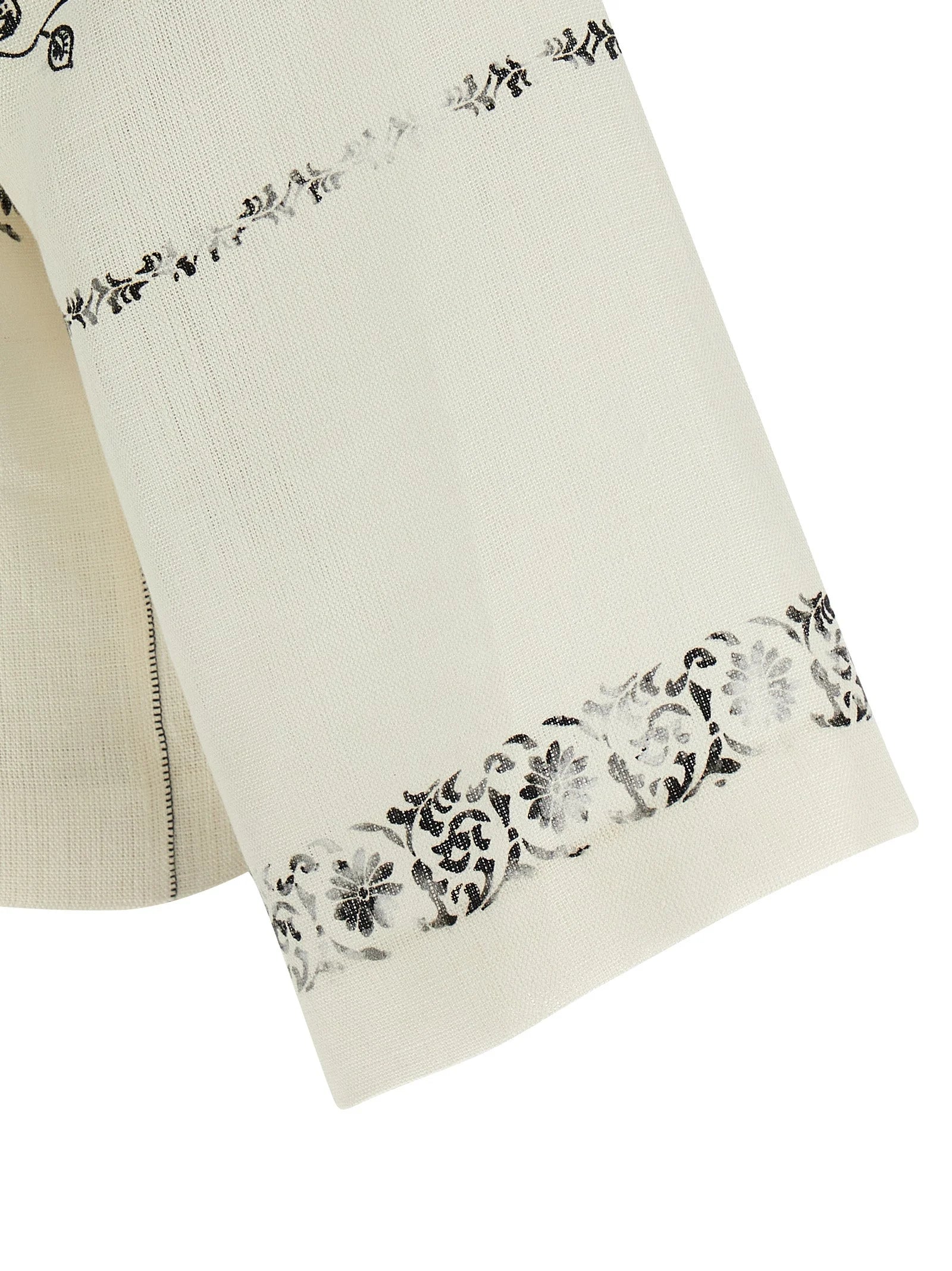 Alberta Ferretti Bicolor Linen Blouse