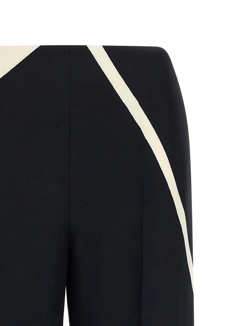 Alberta Ferretti Bicolor Viscose Casual Pants