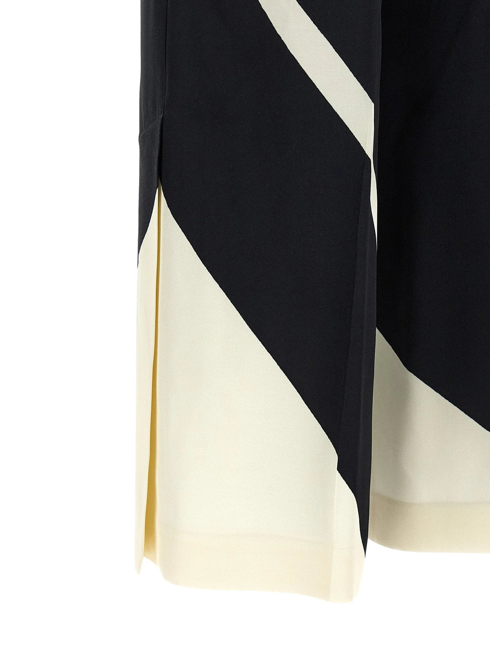 Alberta Ferretti Bicolor Viscose Casual Pants