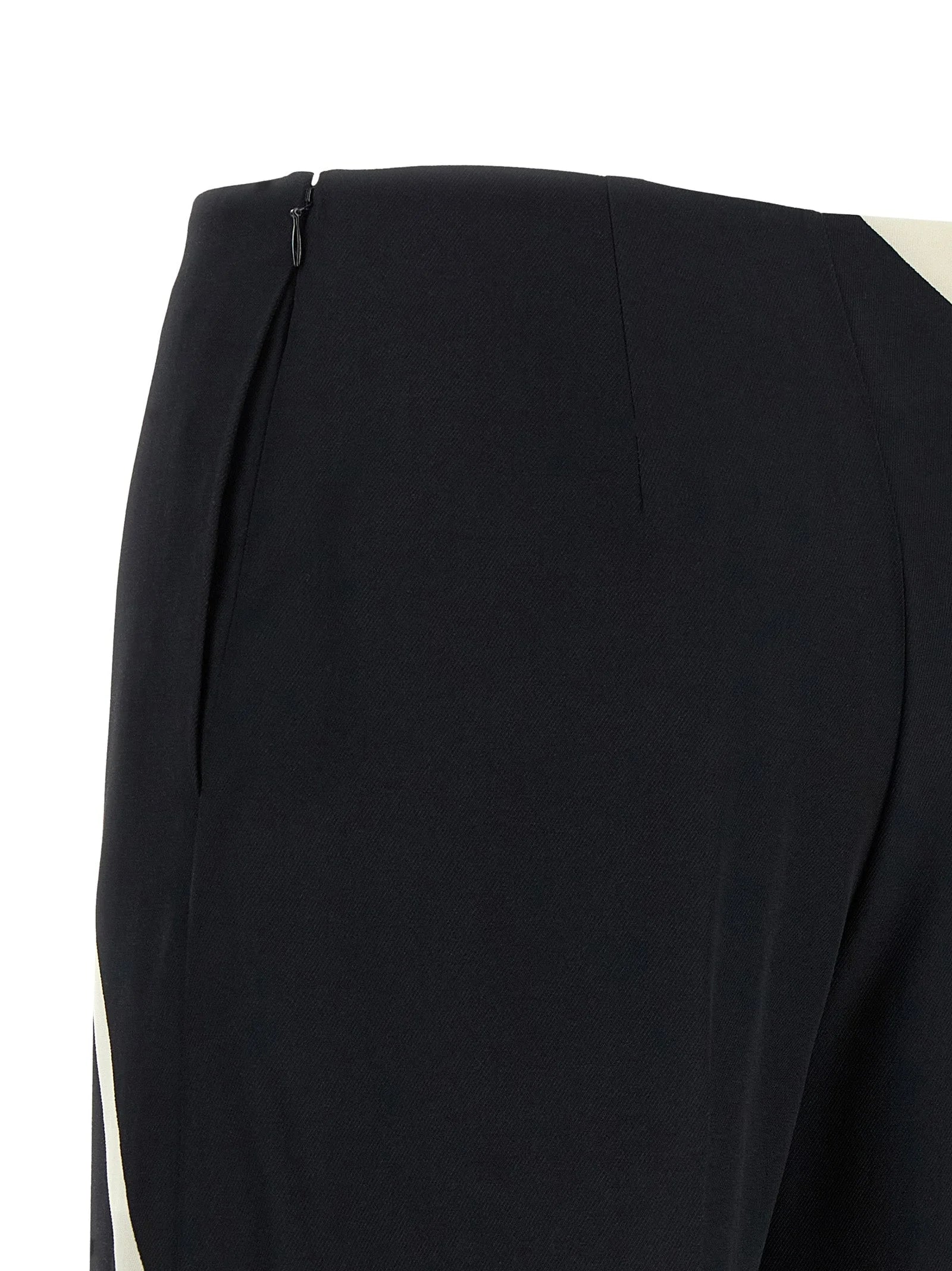 Alberta Ferretti Bicolor Viscose Casual Pants