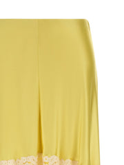 Alberta Ferretti Bicolor Viscose Mini Skirt