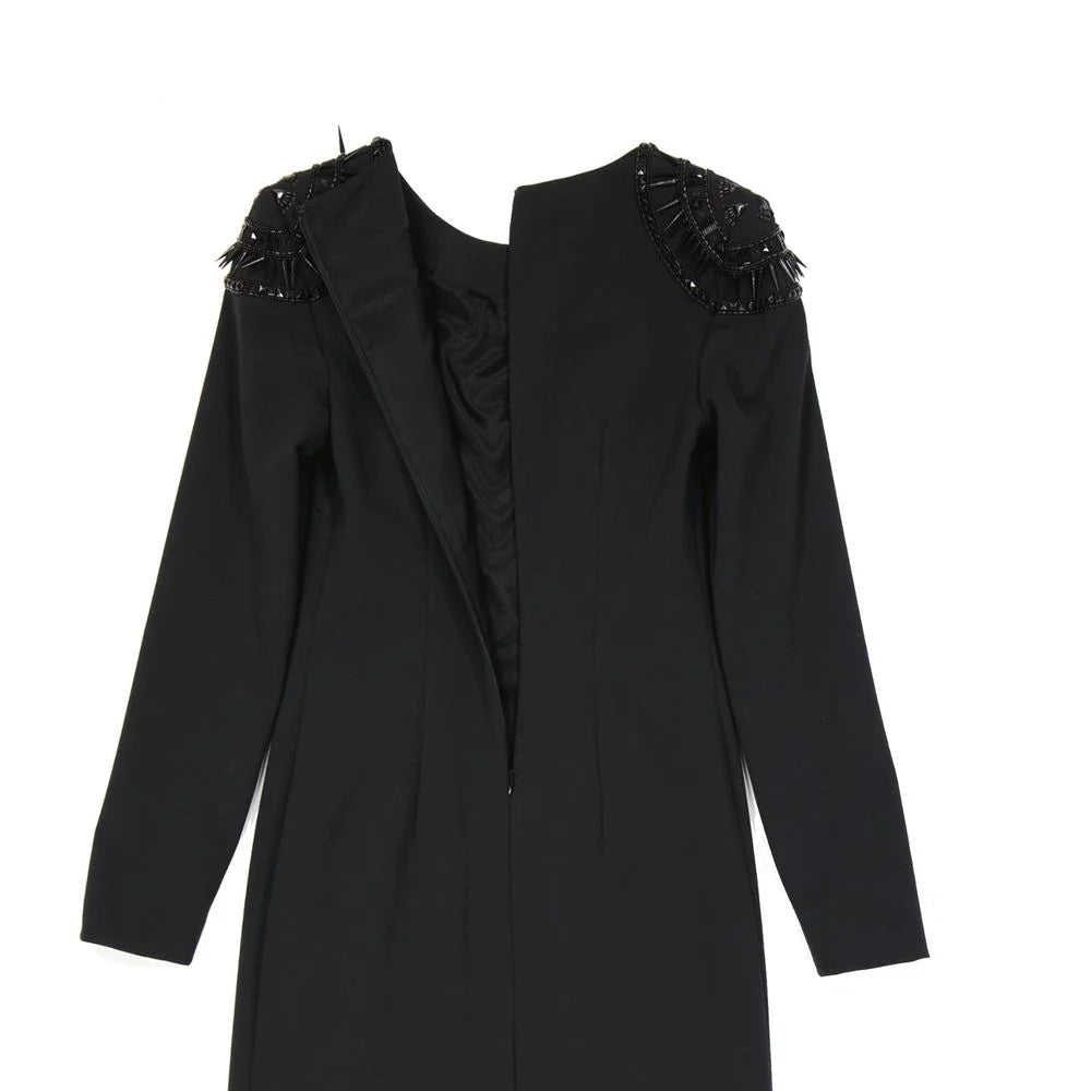 Alberta Ferretti Black Elastane Casual Dress - 38