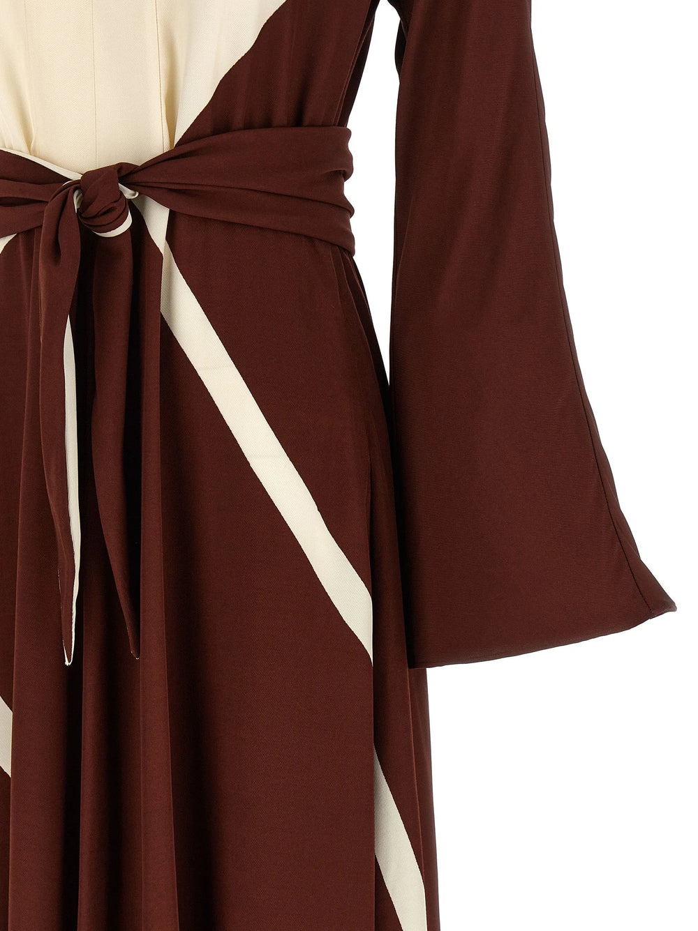 Alberta Ferretti Bordeaux Viscose Long Dress