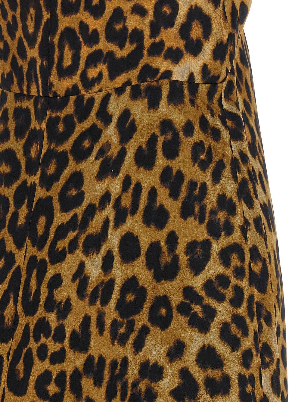 Alberta Ferretti Brown Silk Long Dress