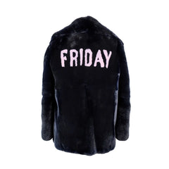 Alberta Ferretti Friday Rabbit Fur Jacket - Overcoats