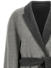 Alberta Ferretti Gray Wool Cardigan