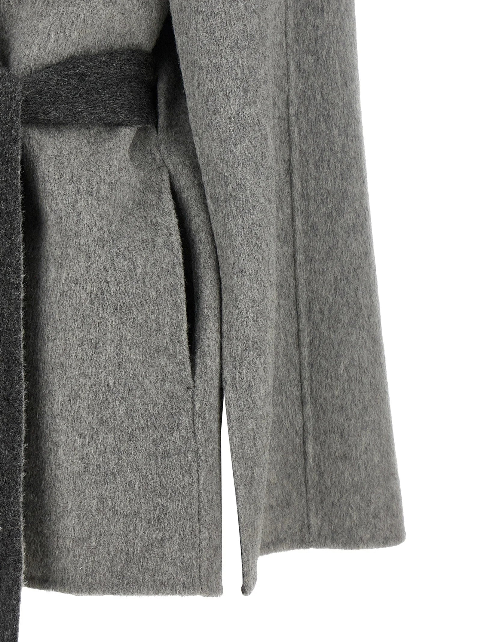 Alberta Ferretti Gray Wool Cardigan