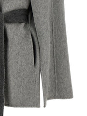 Alberta Ferretti Gray Wool Cardigan
