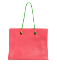 Alberta Ferretti Pink Leather Weekend Wednesday Shopping Tote Bag - Shopper Bags