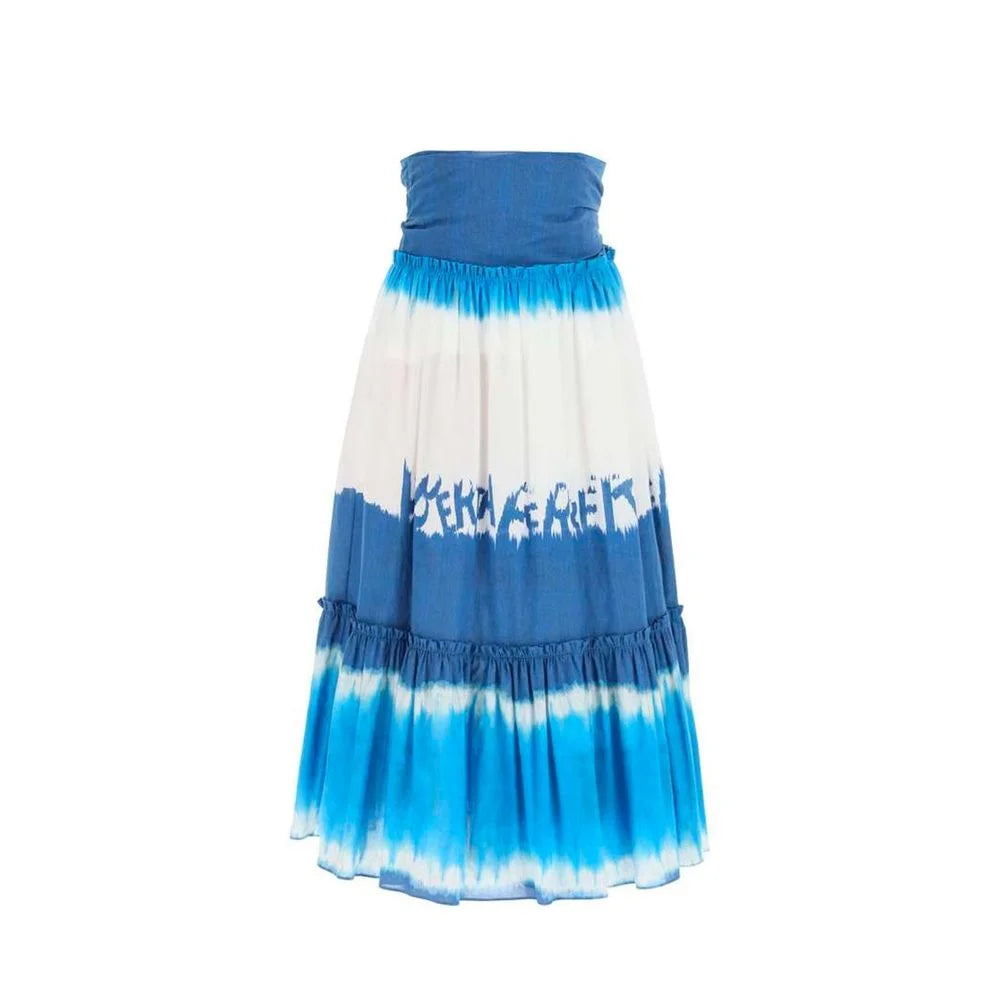 Alberta Ferretti Tie Dye Midi Skirt - 44 - Skirts