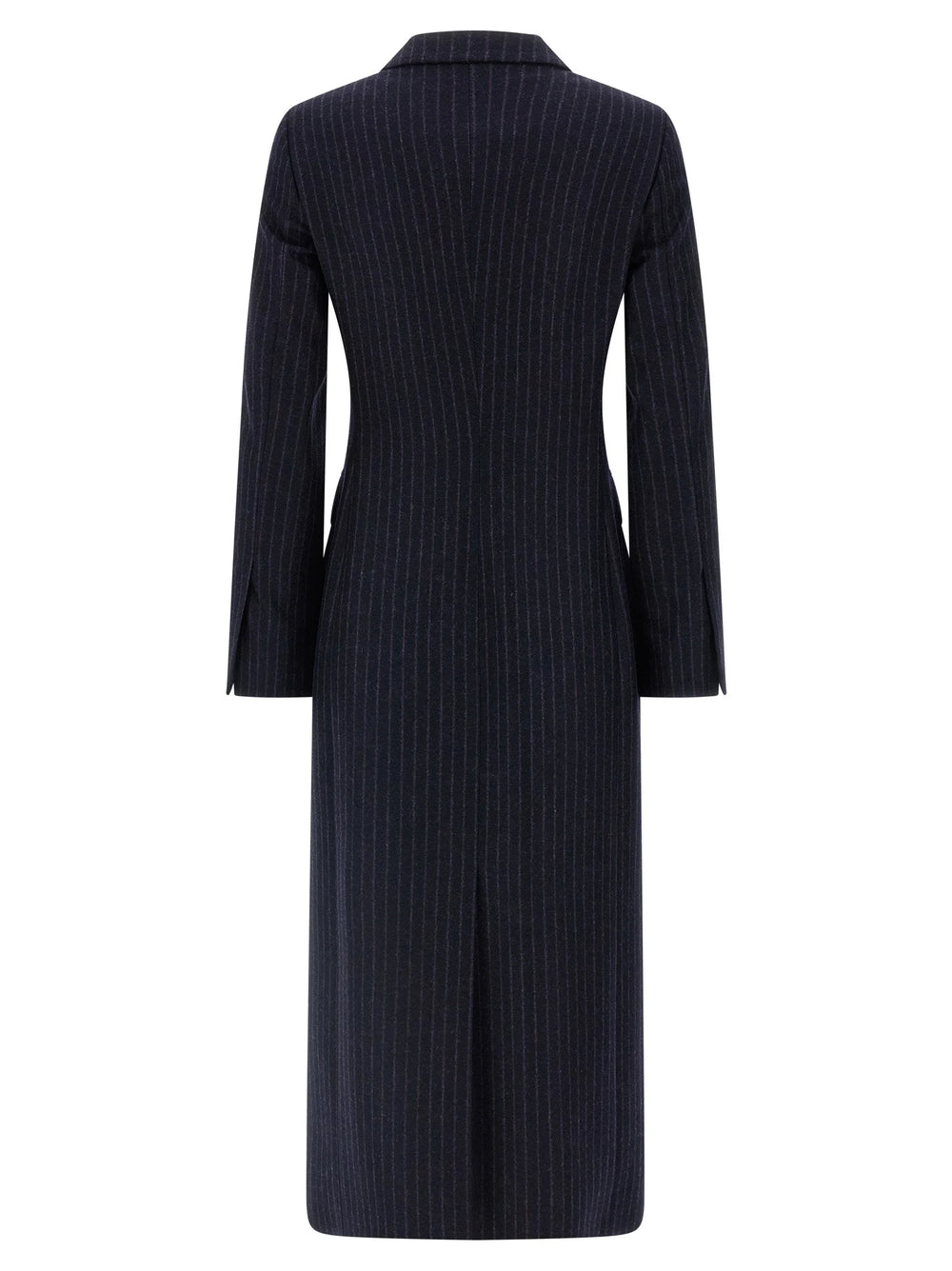 Alberto Biani Blue Virgin Wool Coat - IT42