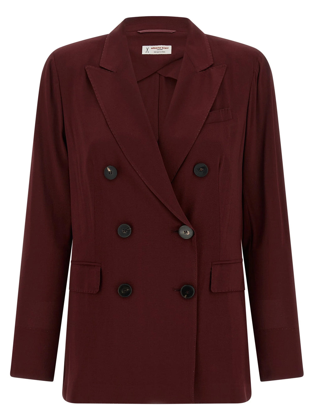 Alberto Biani Bordeaux Viscose Blazer