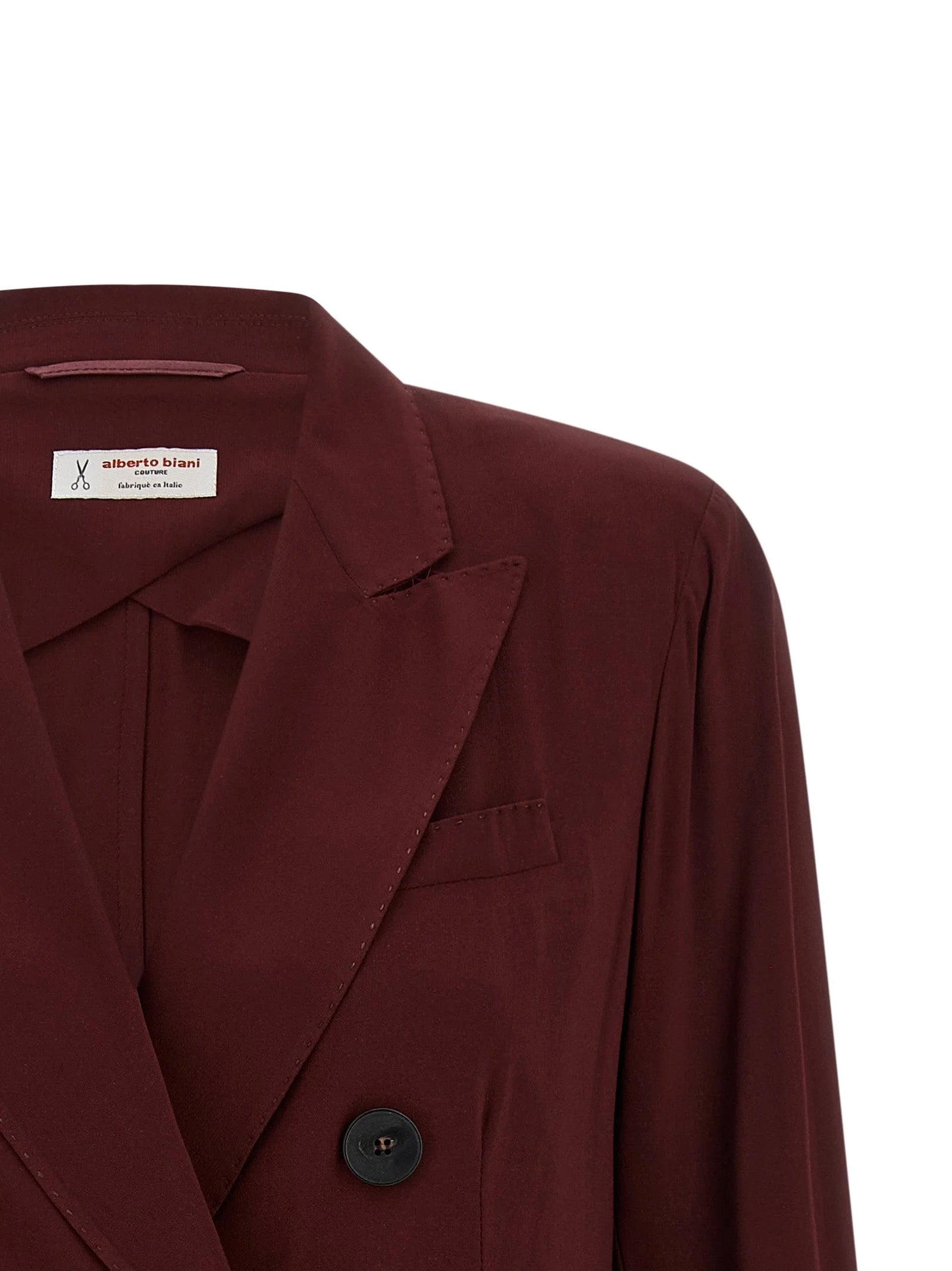 Alberto Biani Bordeaux Viscose Blazer
