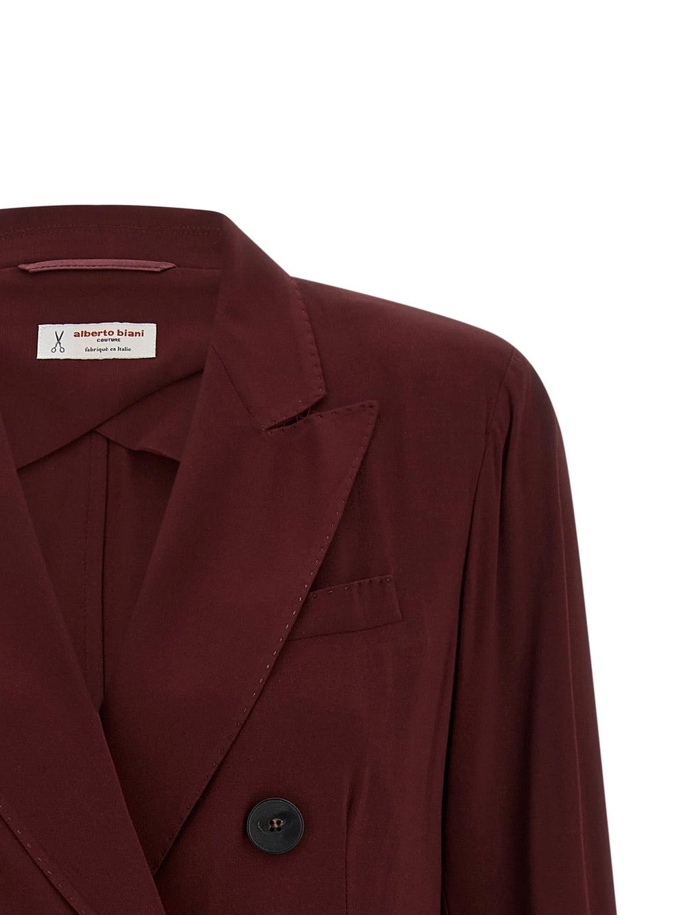 Alberto Biani Bordeaux Viscose Blazer