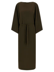 Alberto Biani Brown Triacetate Casual Dress - IT38