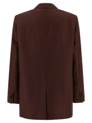Alberto Biani Brown Viscose Blazer