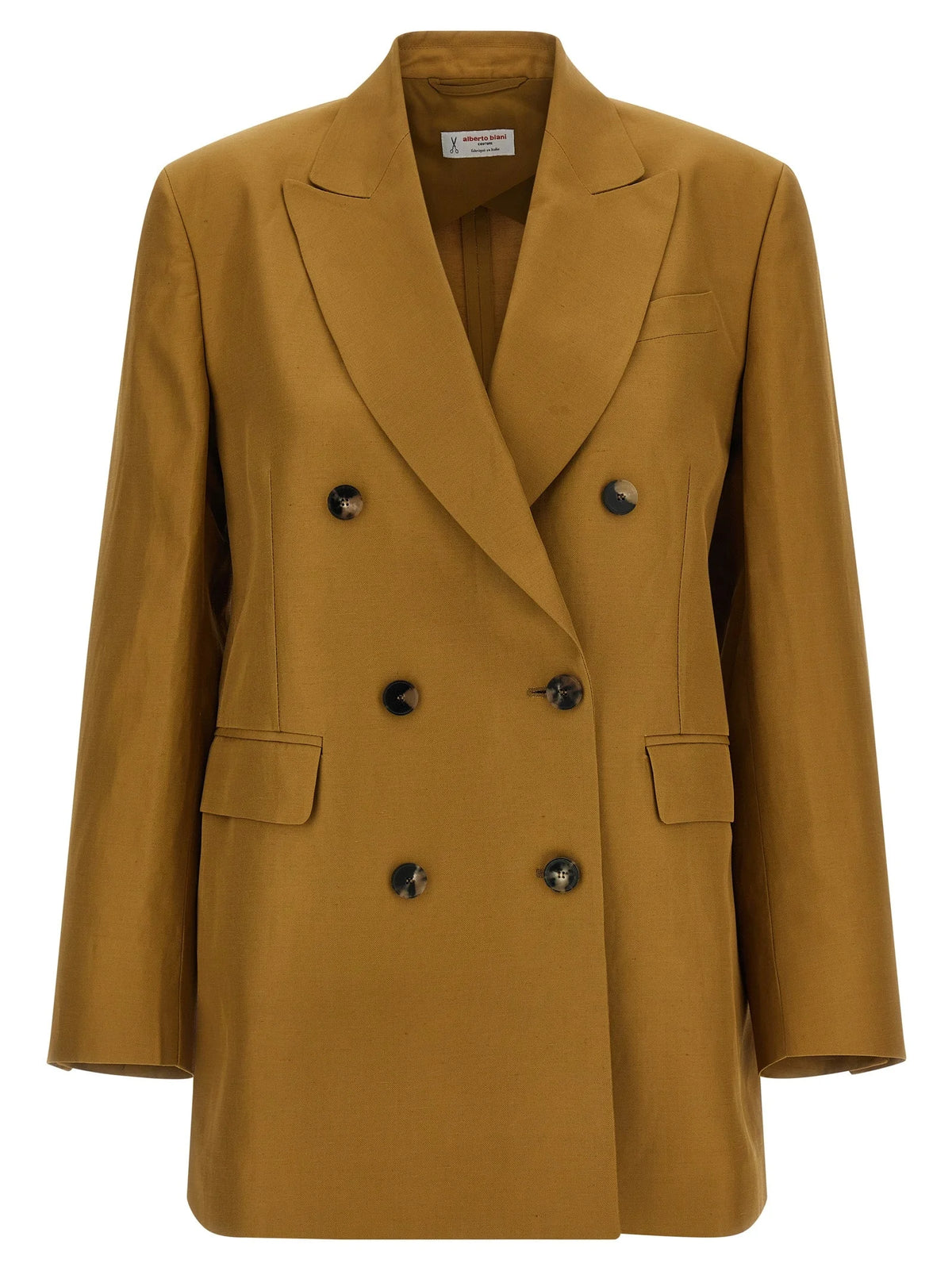 Alberto Biani Brown Viscose Blazer - IT40