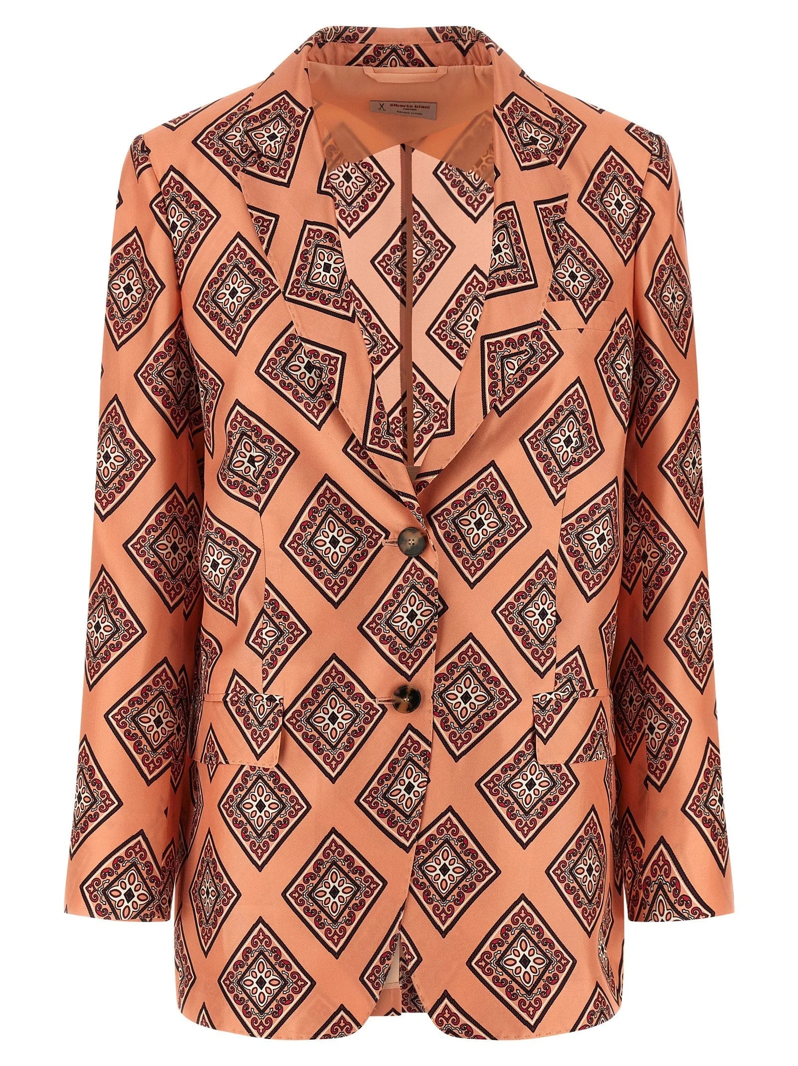 Alberto Biani Multicolor Silk Blazer