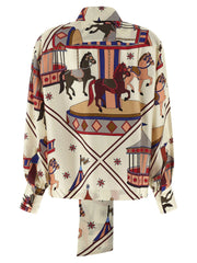 Alberto Biani Multicolor Silk Blouse - IT40