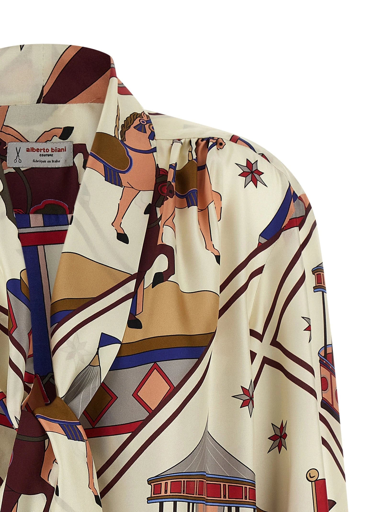 Alberto Biani Multicolor Silk Blouse - IT40