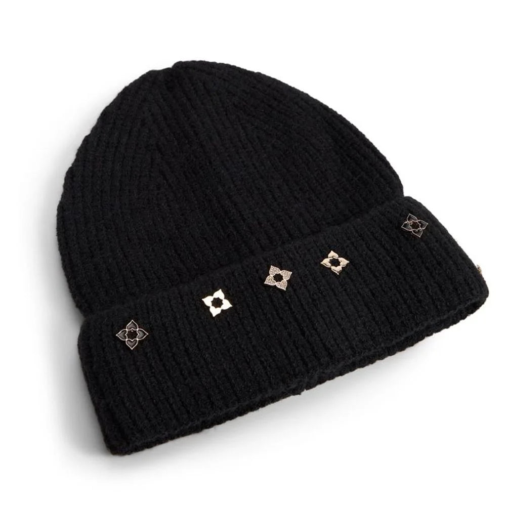 ALDO Black Polyester Beanie - UNI