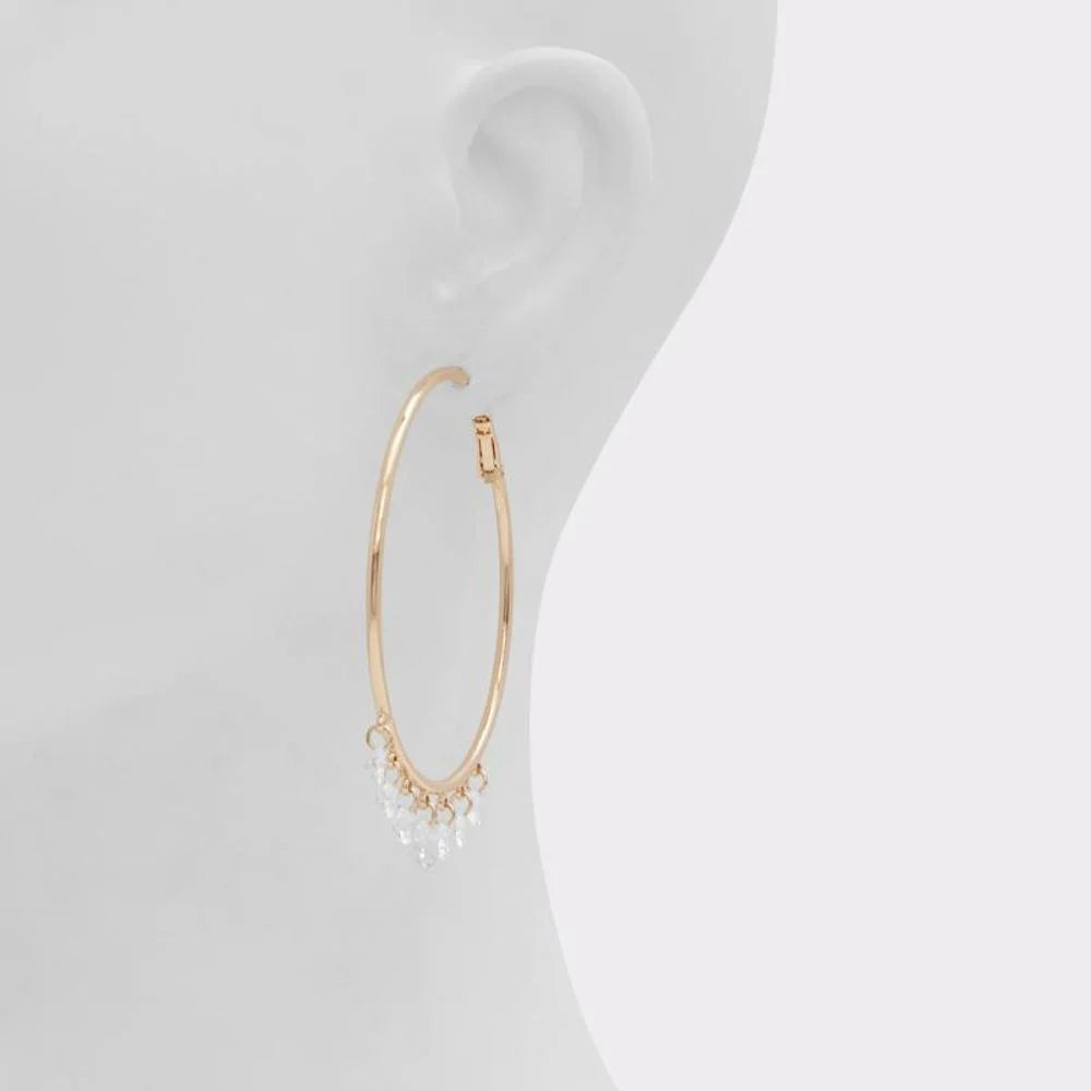 ALDO Gold Elastane Earrings - One Size