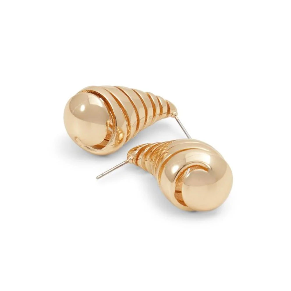 ALDO Gold Elastane Earrings - One Size
