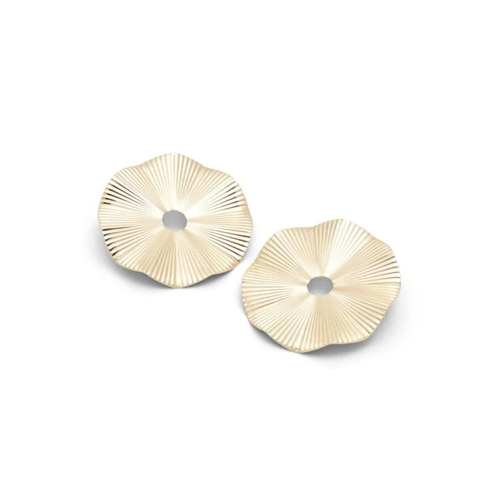 ALDO Gold Elastane Earrings - One Size