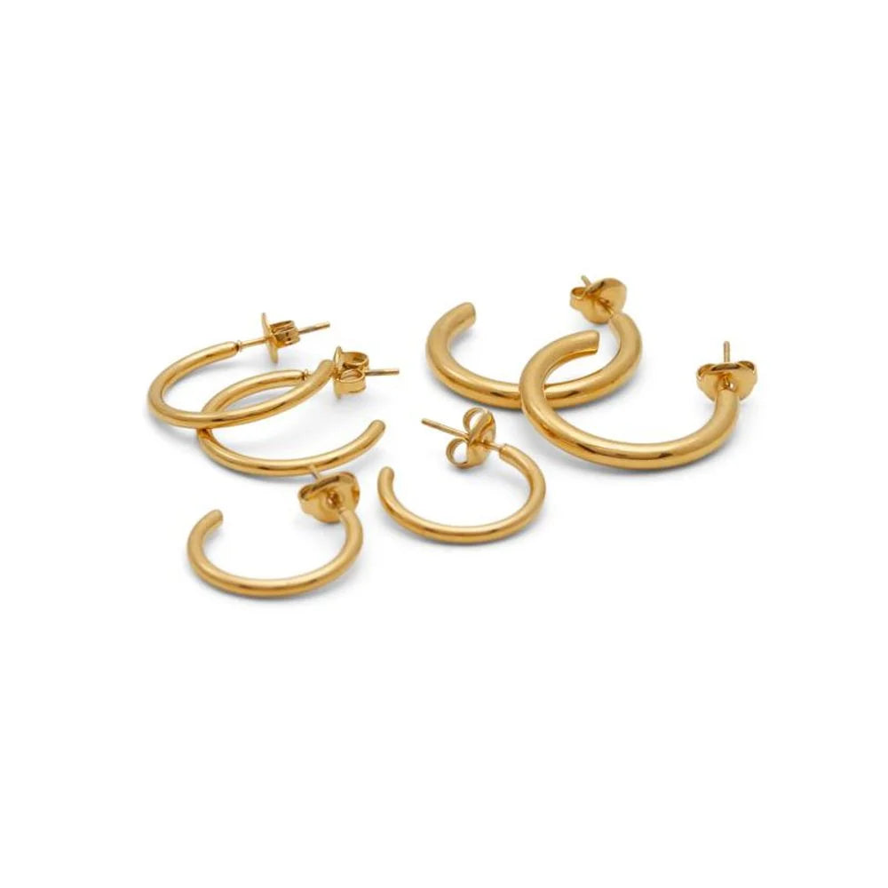 ALDO Gold Elastane Earrings - One Size