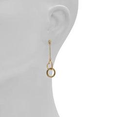 ALDO Gold Elastane Earrings - One Size