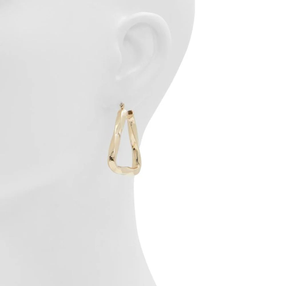 ALDO Gold Elastane Earrings - One Size