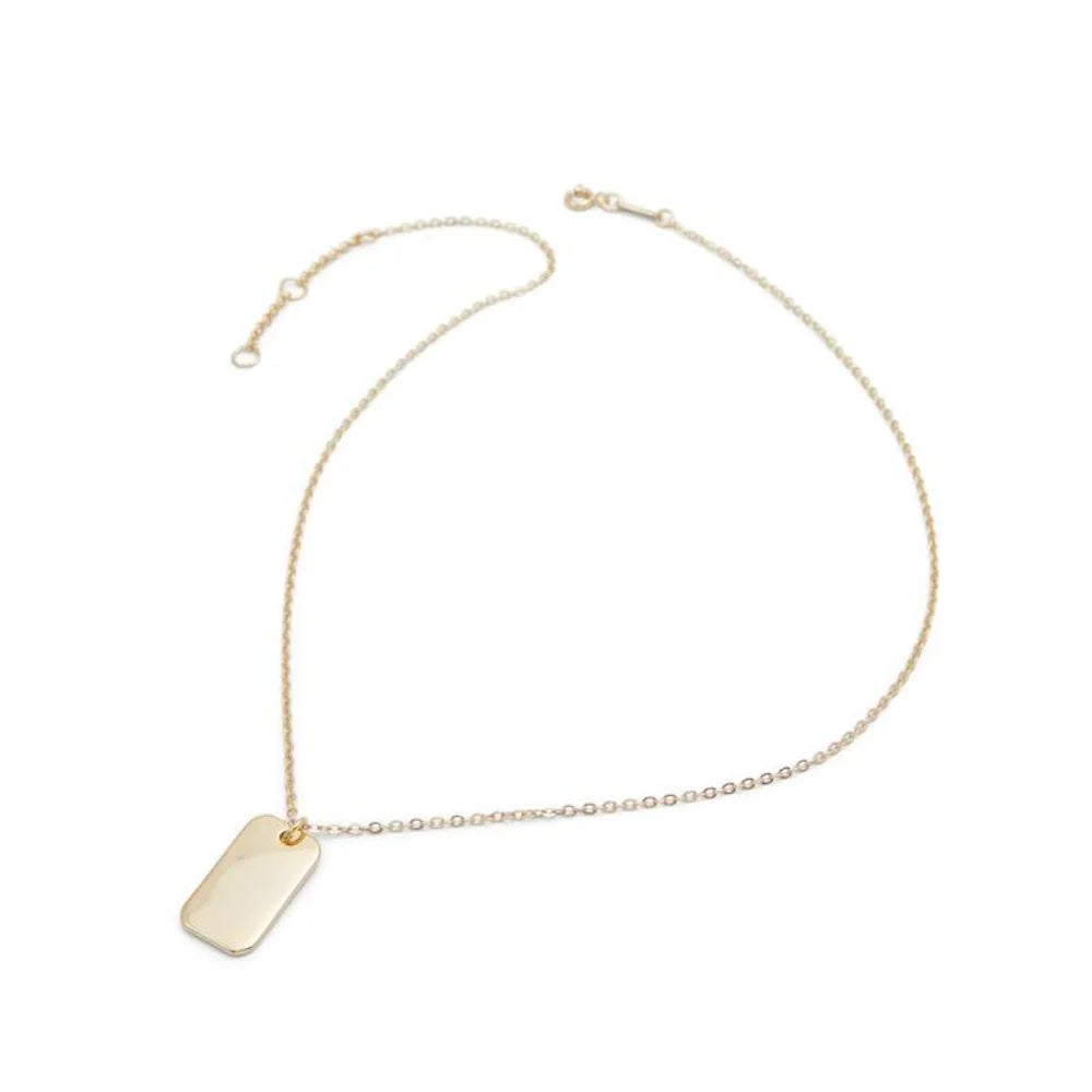 ALDO Gold Elastane Necklace - One Size
