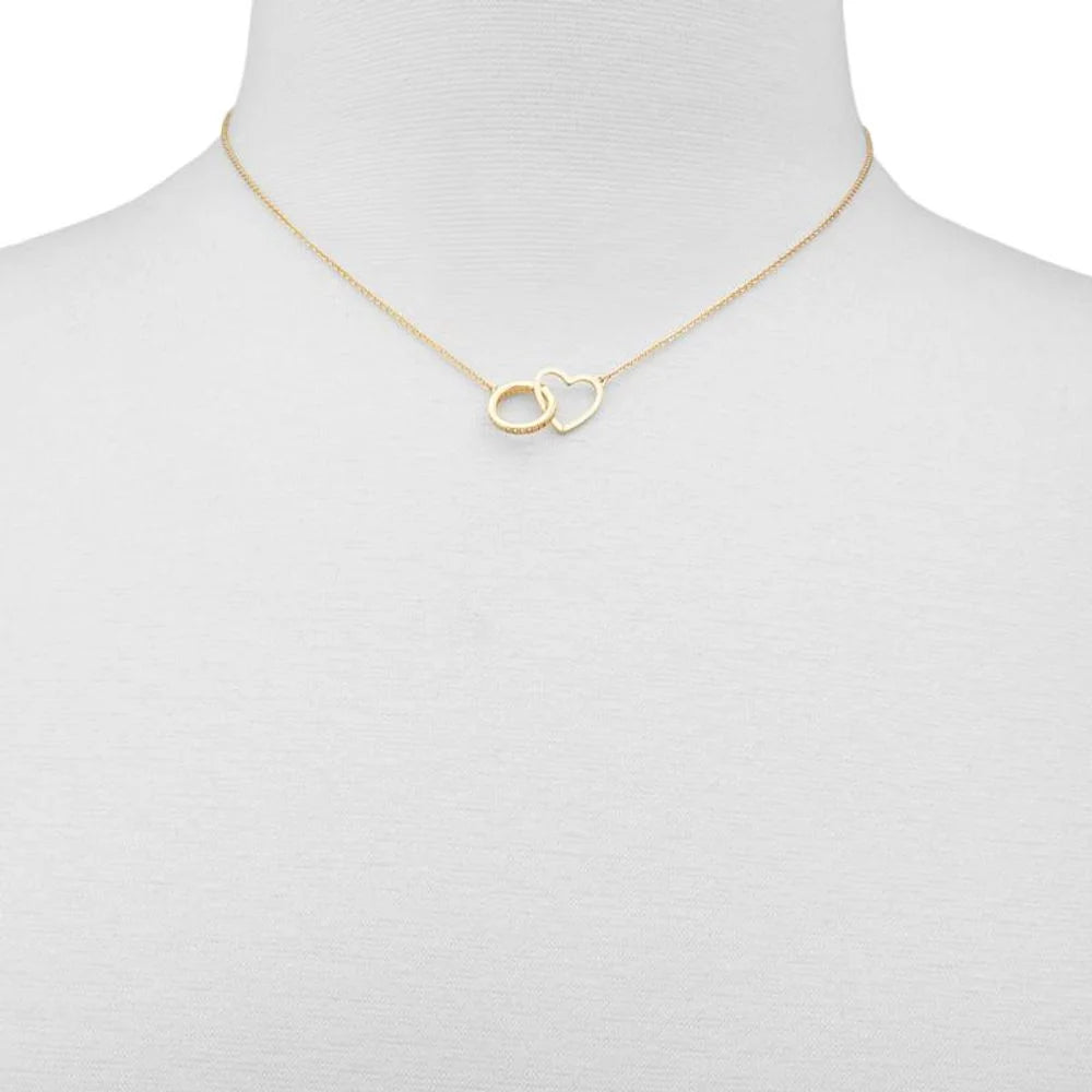 ALDO Gold Elastane Necklace - One Size