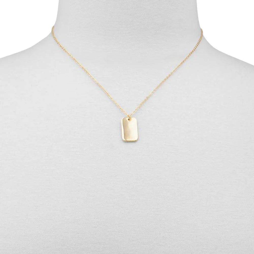 ALDO Gold Elastane Necklace - One Size