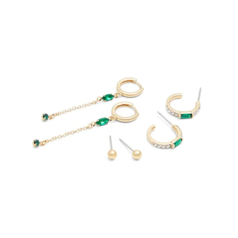 ALDO Green Elastane Earrings - One Size