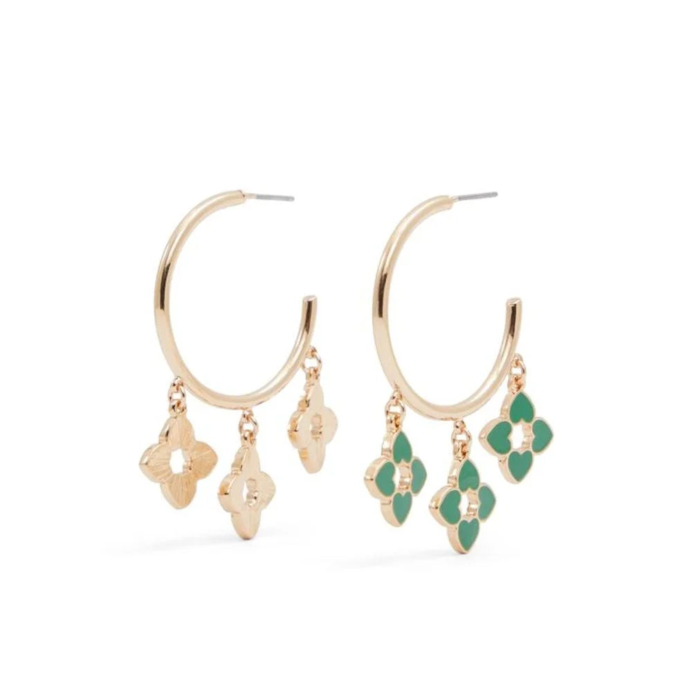 ALDO Green Elastane Earrings - One Size