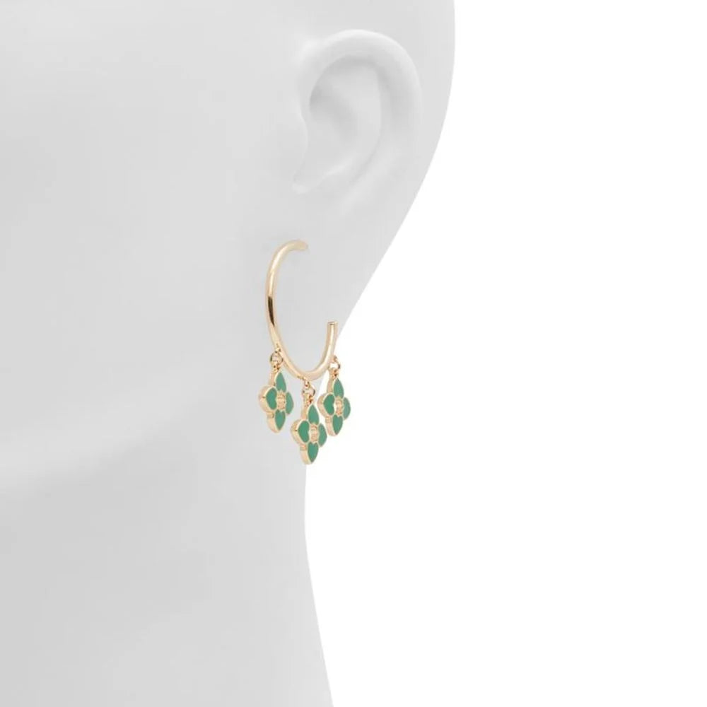 ALDO Green Elastane Earrings - One Size