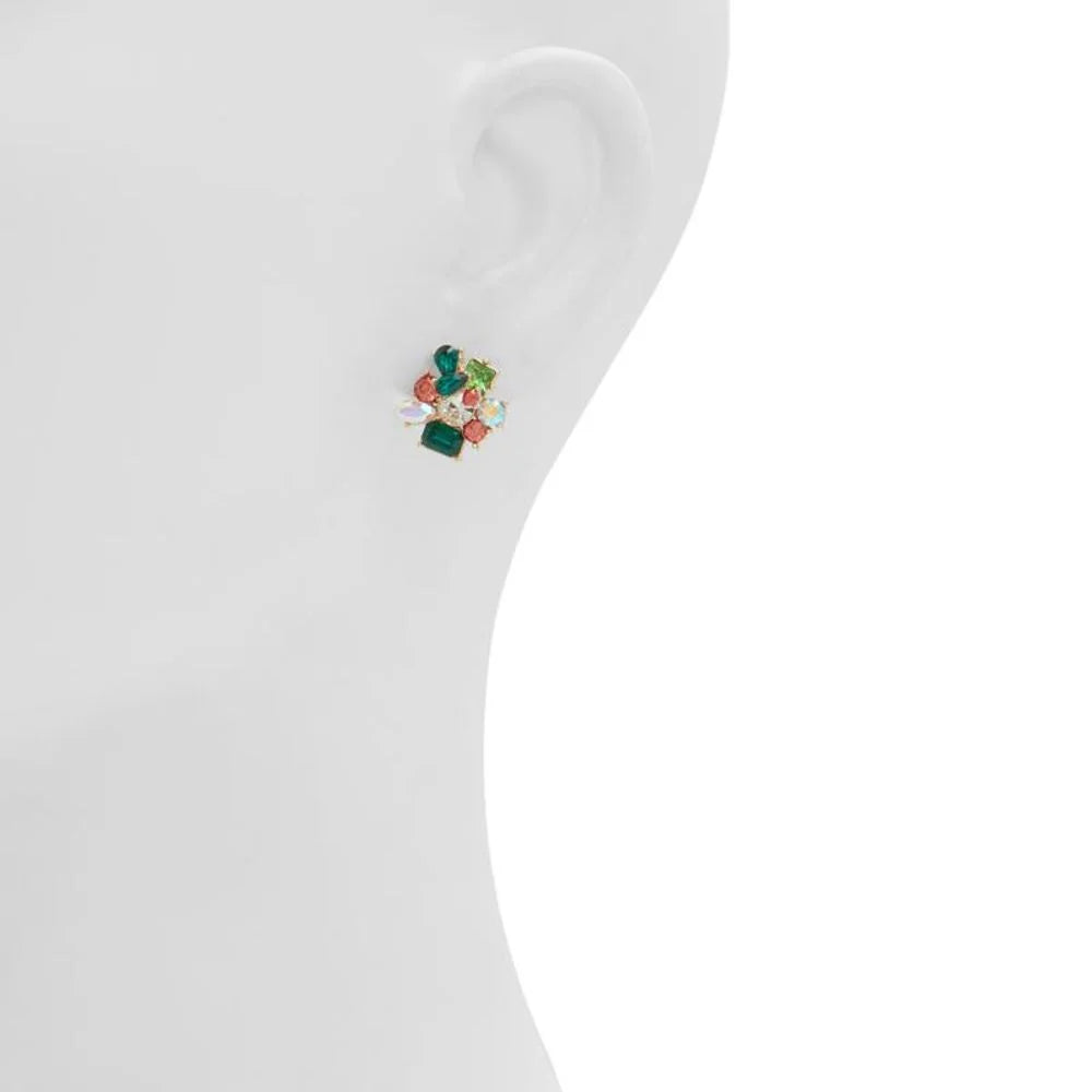 ALDO Green Elastane Earrings - One Size