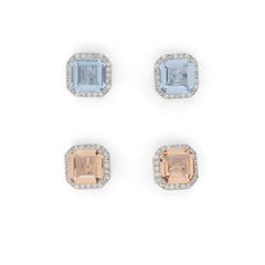 ALDO Light Blue Elastane Earrings - One Size